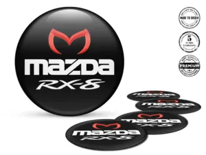 Mazda Radplaketten Ausgabe Harzgewölbte Labels